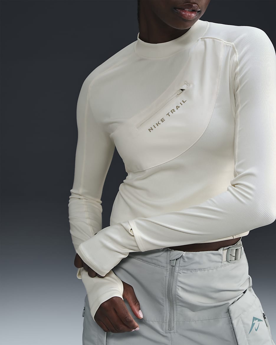 Nike dri fit white long sleeve hotsell